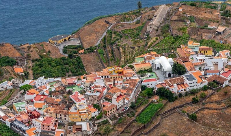 Blick auf Agulo auf La Gomera