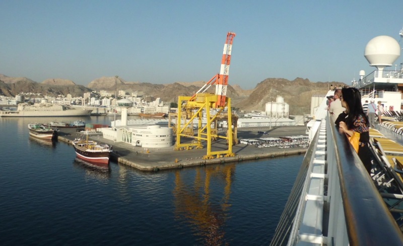 Anlegen in Muscat