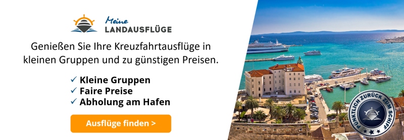 Banner Landausflüge buchen von Meine Landausflüge