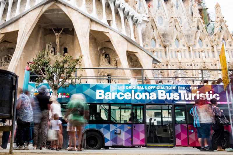 Barcelona Bus Turístic an der Sagrada Família
