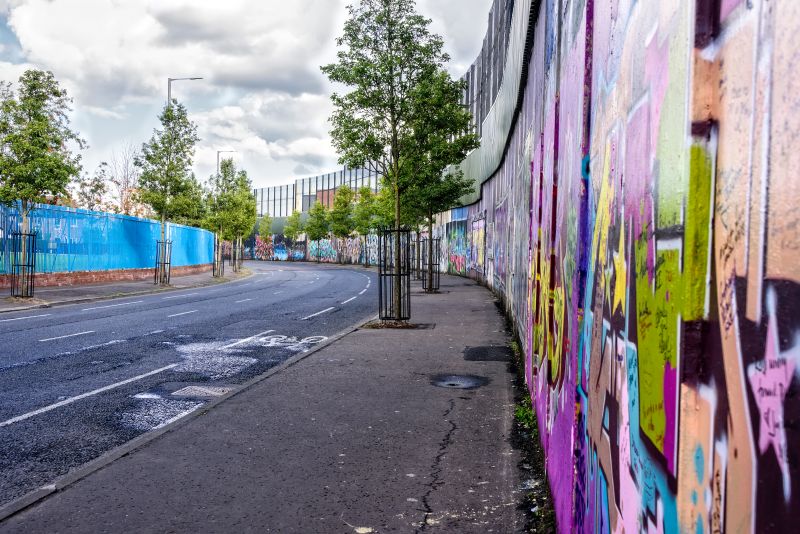 Peace Wall in Belfast
