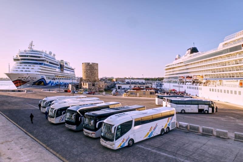 Das Kreuzfahrtterminal von Rhodos