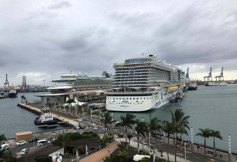 Kreuzfahrtschiffe am Las Palmas Cruise Terminal auf Gran Canaria