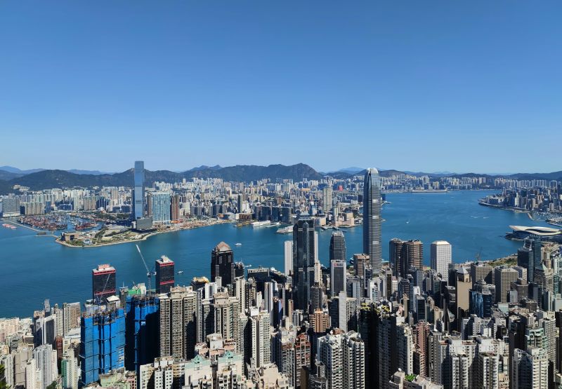 Blick über Hongkong