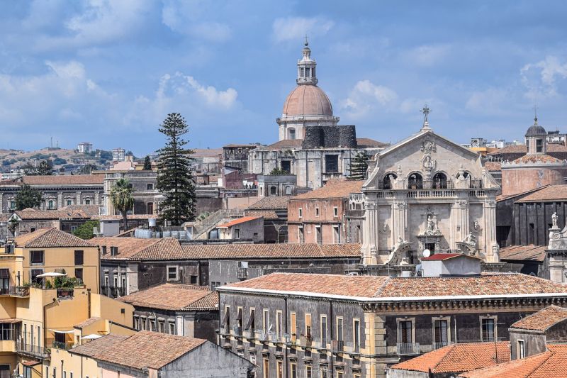 Blick über die Dächer von Catania