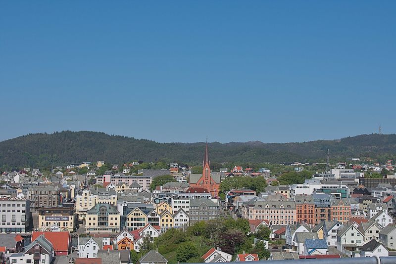 Blick von Deck über Haugesund