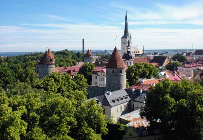 Blick von der Patkuli Aussichtsplattform auf Tallinn