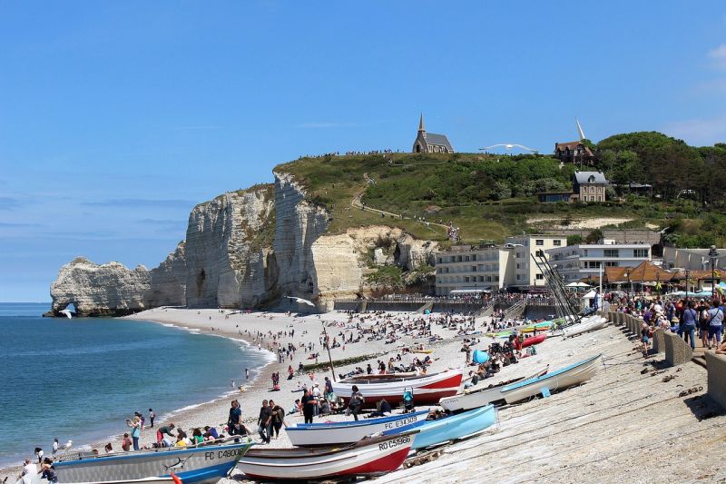 Blick zur Falaise d’Amont