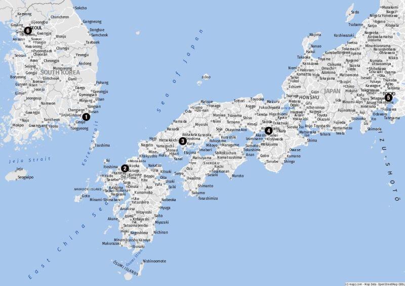 Landausflüge in Busan auf eigene Faust