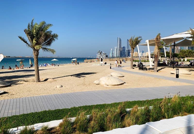 Corniche Beach in Abu Dhabi