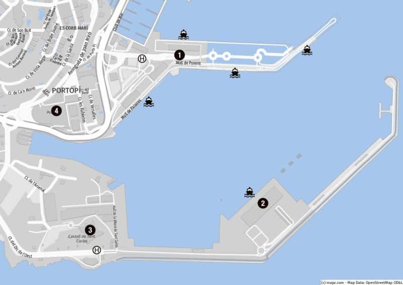 Das Palma Cruise Terminal auf einen Blick