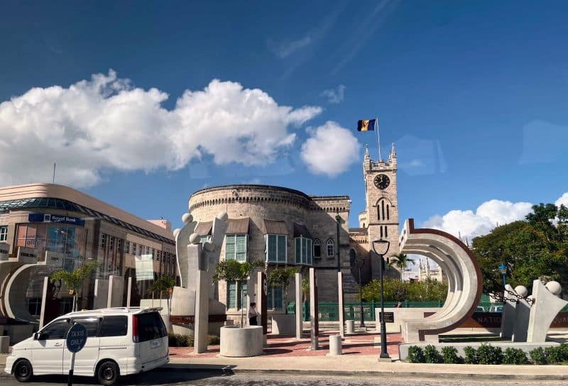 Das Parlamentsgebäude in Bridgetown auf Barbados