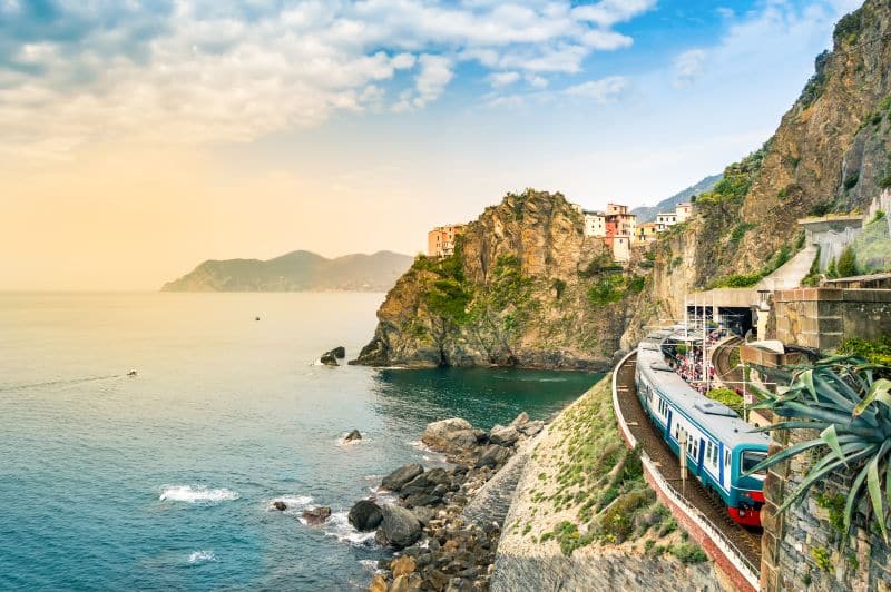 In Las Spezia auf eigene Faust mit der Bahn nach Manarola