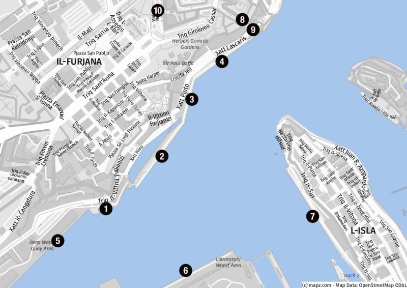 Der Kreuzfahrthafen von Valletta