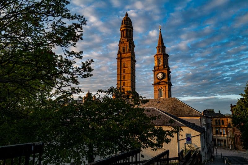 Der Victoria Tower in der Abendsonne