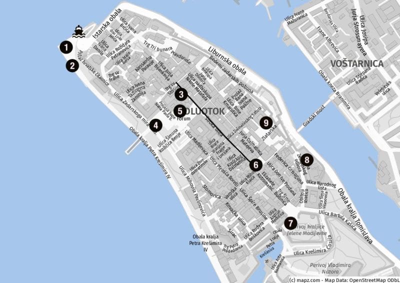 Die Altstadt von Zadar auf eigene Faust erkunden