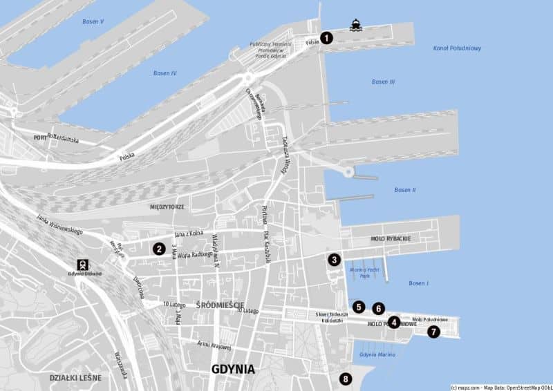 Die Highlights für Landausflüge in Danzig (Gdynia) auf eigene Faust