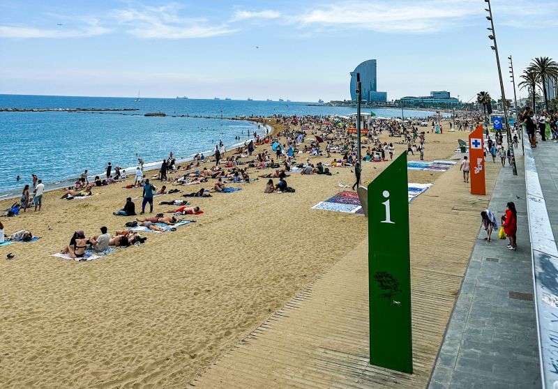 Die Strände in Barceloneta