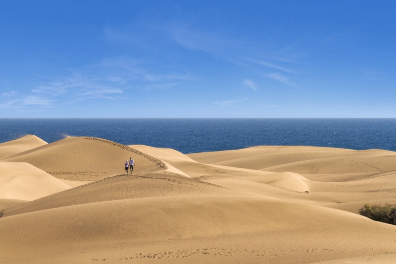 Die Dünen von Maspalomas auf Grand Canaria