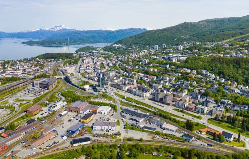 Ein Blick über Narvik