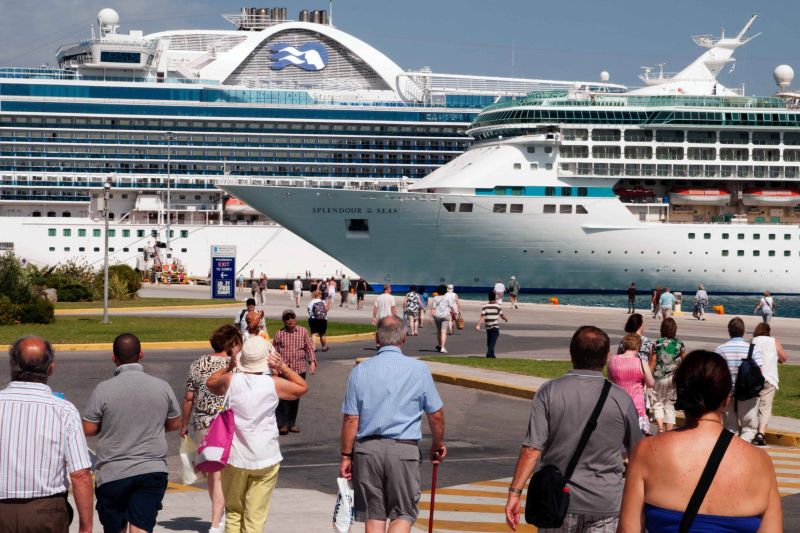 Es kann im Hafen von Korfu sehr voll werden