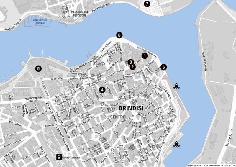 Highlights für Landausflüge in Brindisi