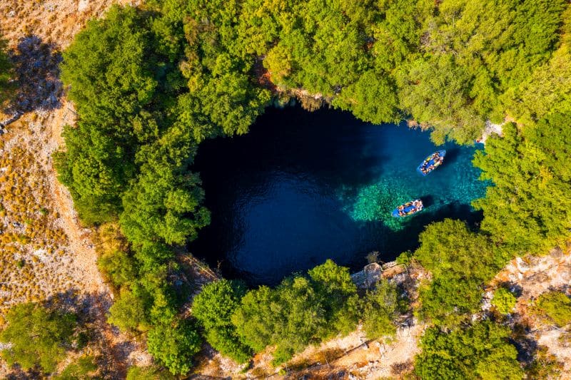In Kefalonia auf eigene Faust zur Höhle Melissani