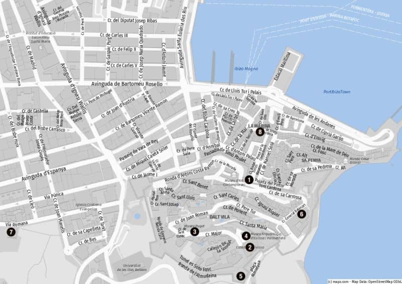 Ibiza-Stadt und ihre Sehenswürdigkeiten