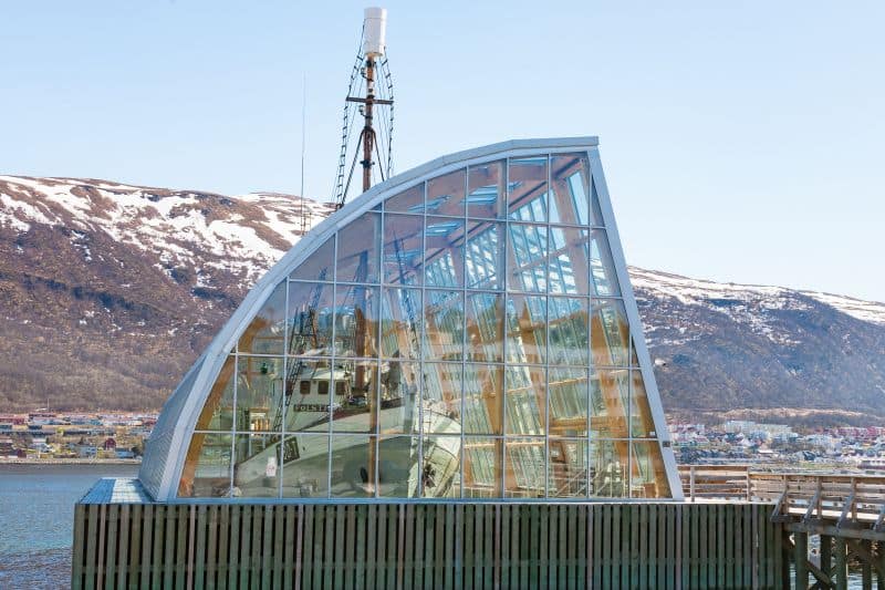 MS Polstjerna in ihrer Glashalle