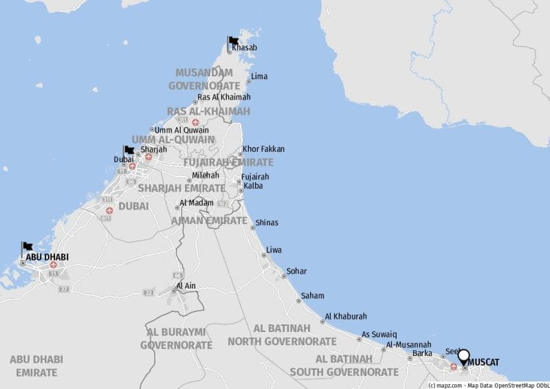 Landausflüge in Muscat auf eigene Faust