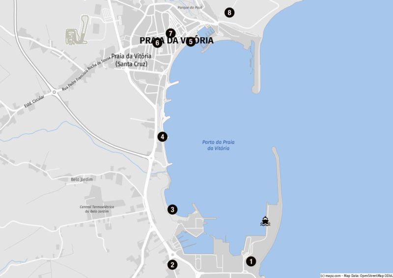 Praia da Vitória und der Hafen