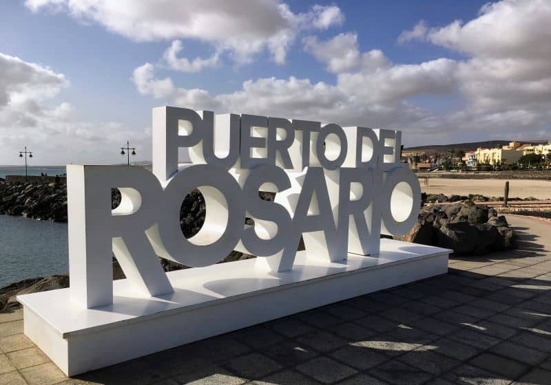 Puerto del Rosario Welcome Sign
