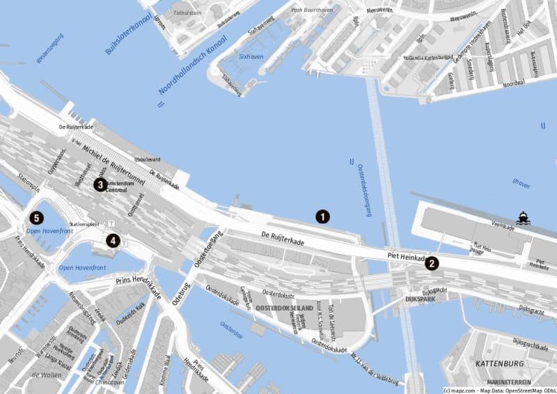 Rund um das Amsterdam Cruise Terminal