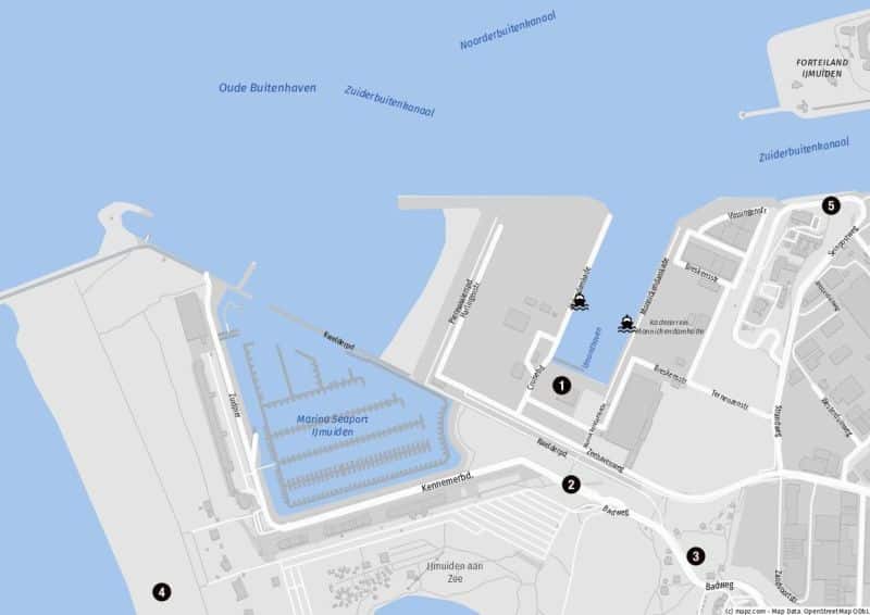 Rund um das Felison Cruise Terminal IJmuiden