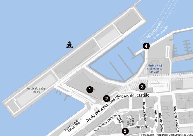 Rund um das Vigo Cruise Terminal
