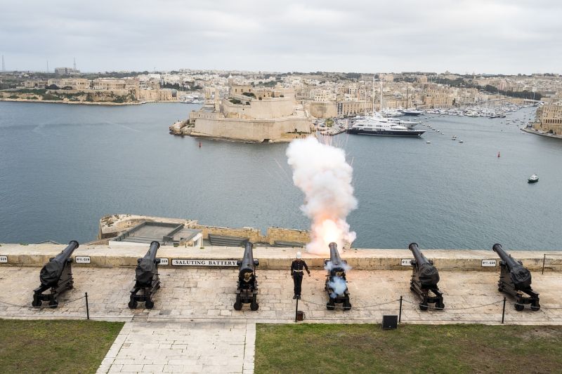 Saluting Battery in Valletta
