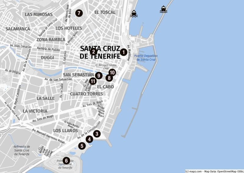 Santa Cruz de Teneriffa auf eigene Faust