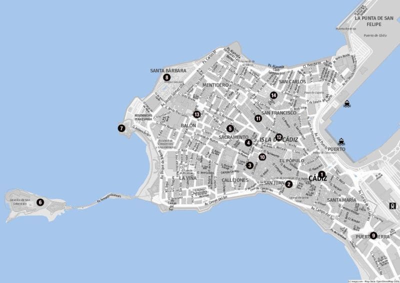 Sehenswürdigkeiten für Landausflüge in Cadiz