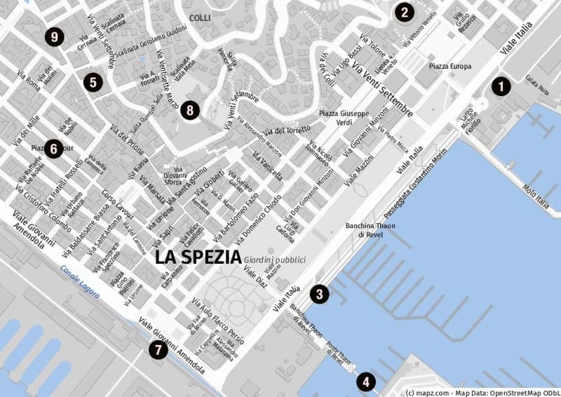 Sehenswürdigkeiten in La Spezia auf eigene Faust erleben