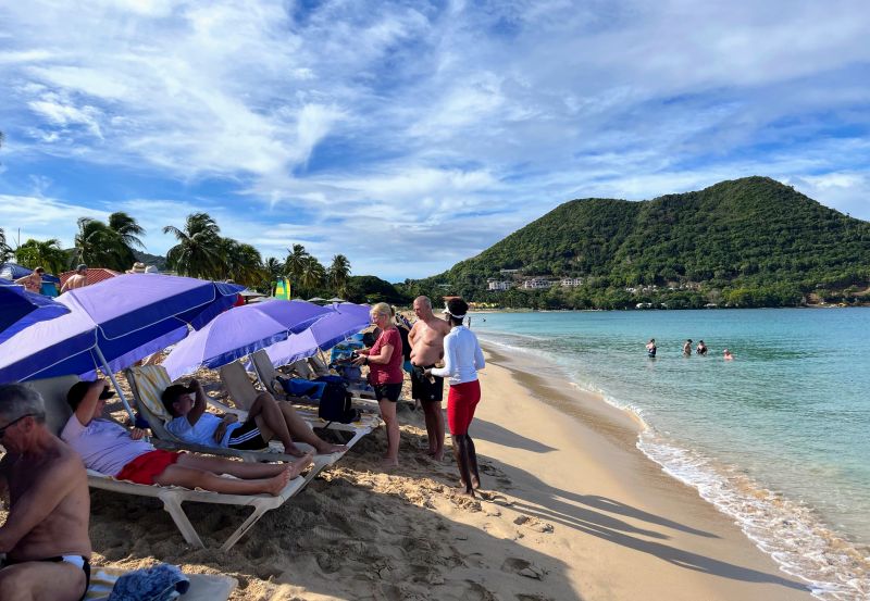 Strandtag am Reduit Beach