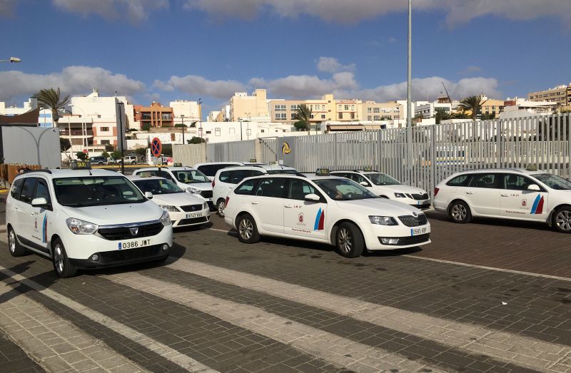 Taxis am Fuerteventura Cruise Terminal