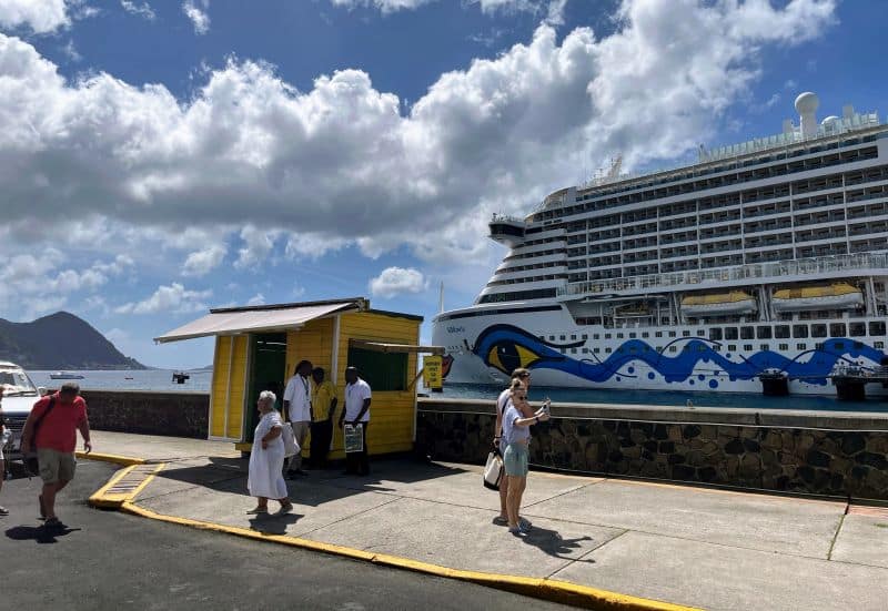 Taxistand auf Dominica