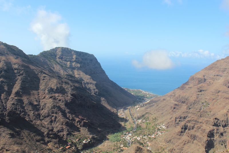 Blick in das Valle Gran Rey auf La Gomera