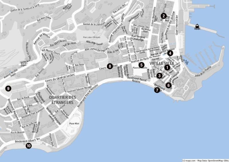Ziele für Landausflüge in Ajaccio