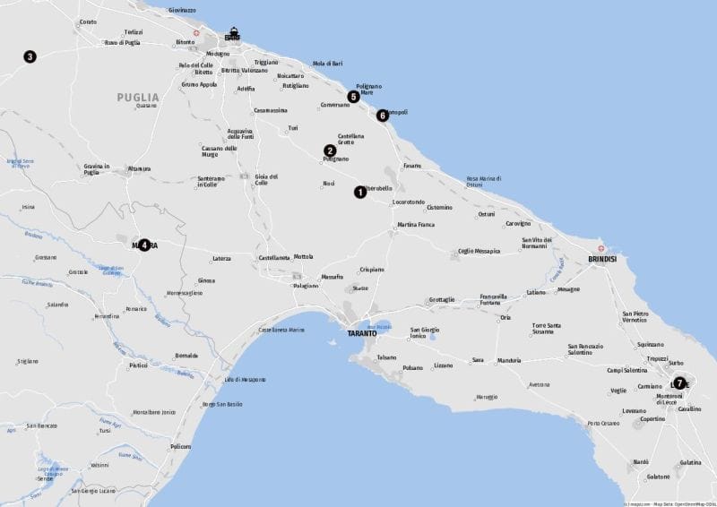 Ziele für Landausflüge in Bari